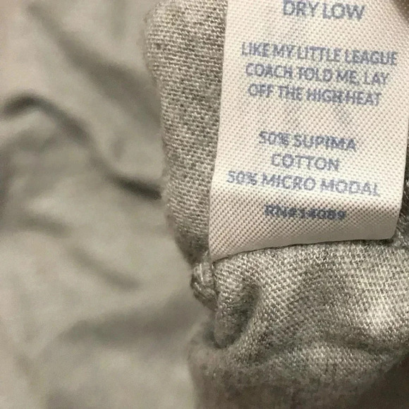 Marine Layer Signature Crew T-Shirt Mens Size 2XLarge Gray Short Sleeve - Picture 6 of 6